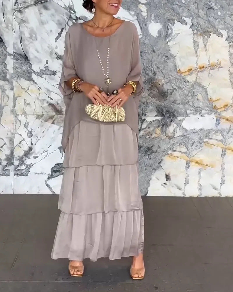 Andrea's™ | Bequemes Lagen-Maxikleid