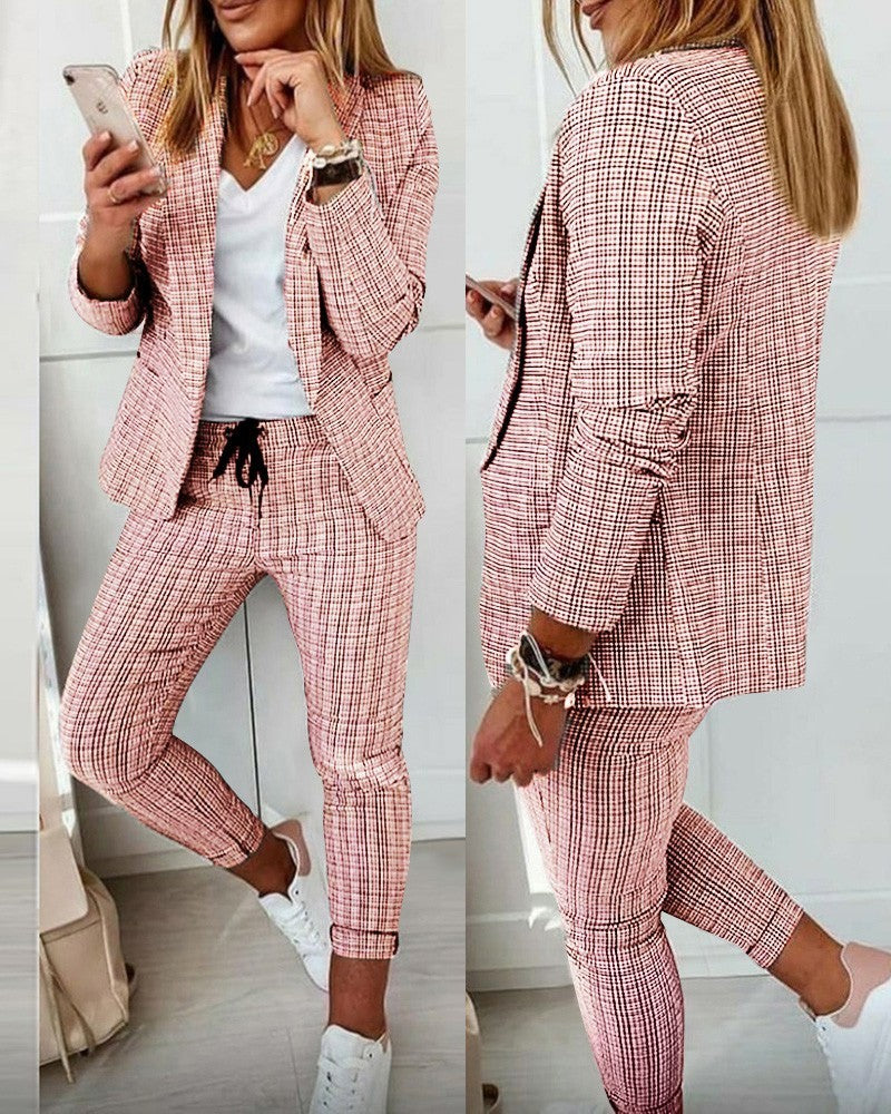 Andrea's™ | Lässiges Damen-Hosenanzug-Set mit geradem Schnitt