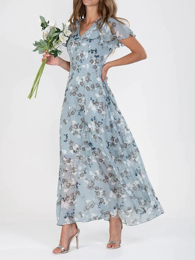 Andrea's™ | Sommerliches Maxikleid mit Rüschen