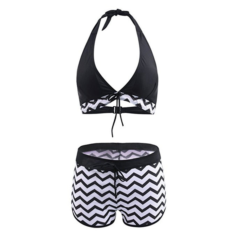 Schickes Zigzag Andrea Serena Bikini-Set mit Shorts