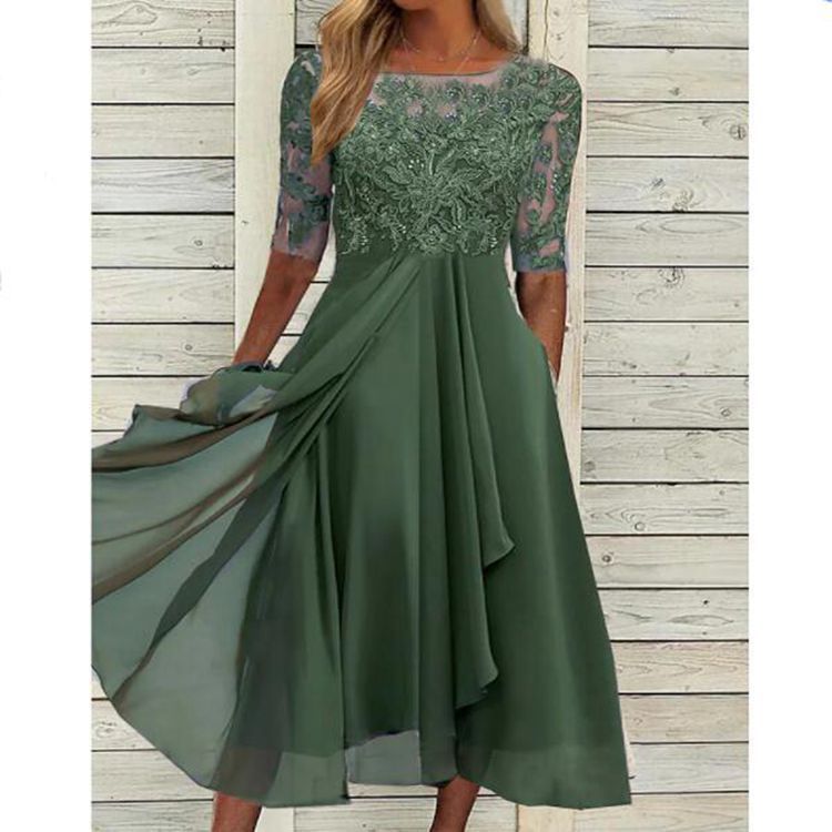 Andrea's™ | Chiffonspitzenkleid
