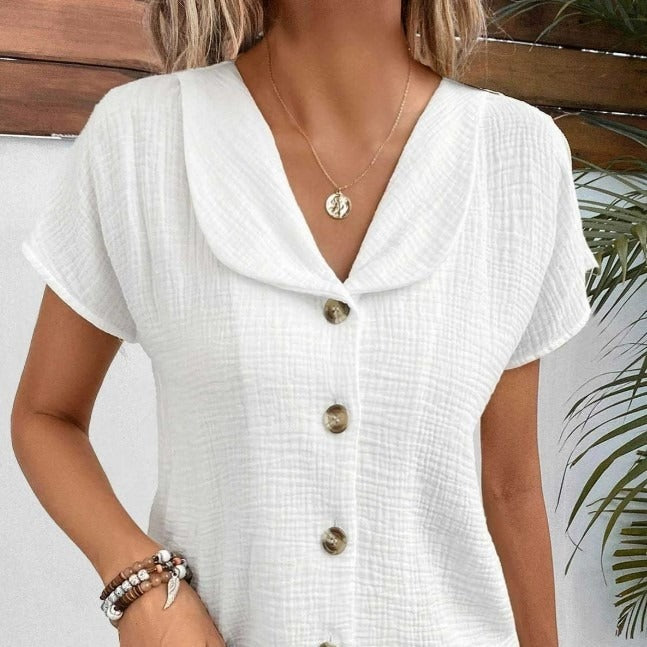 Andrea's™ | Fashion Knopf Damenbluse