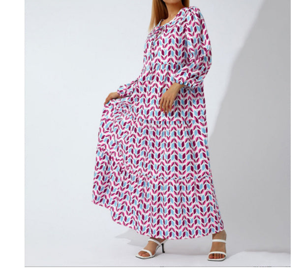Andrea's™ | Damen Sommerkleid mit V-Ausschnitt und elegantem Print