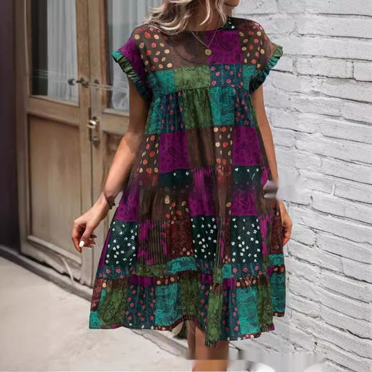 Boho-Patchwork-Sommerkleid von Andrea Serena