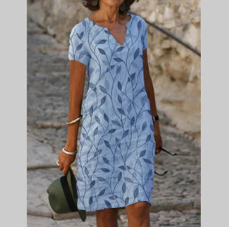 Andrea's™ | Bedrucktes, lässiges Minikleid mit lockerer Taille