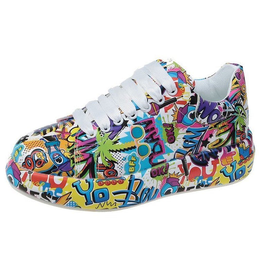 Andrea's™ | Trendige Damen-Sneaker im Graffiti-Look