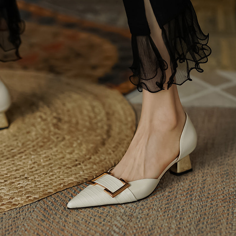 Andrea's™ | Damen High Heels mit spitzer Zehenpartie und Schnalle