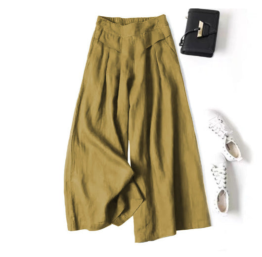 Andrea's™ | Weit geschnittene Leinenhose