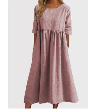 Andrea's™ | Lässiges Baumwollkleid mit Taschen