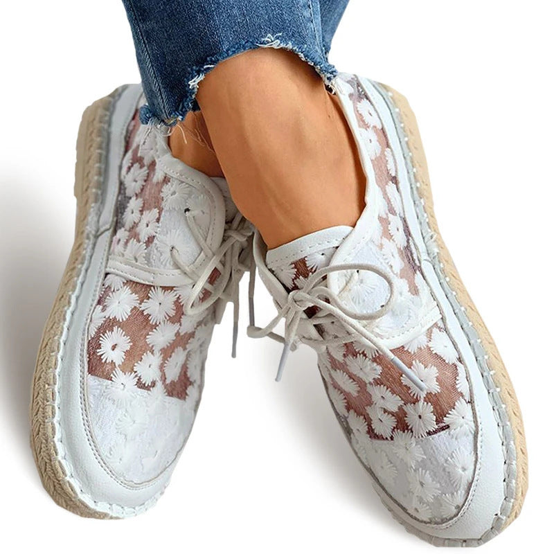 Andrea's™ | Geblümte Damen-Schnürschuhe