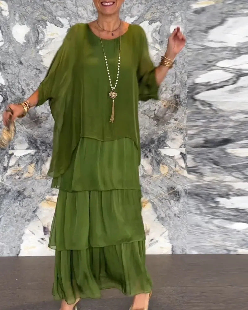 Andrea's™ | Bequemes Lagen-Maxikleid
