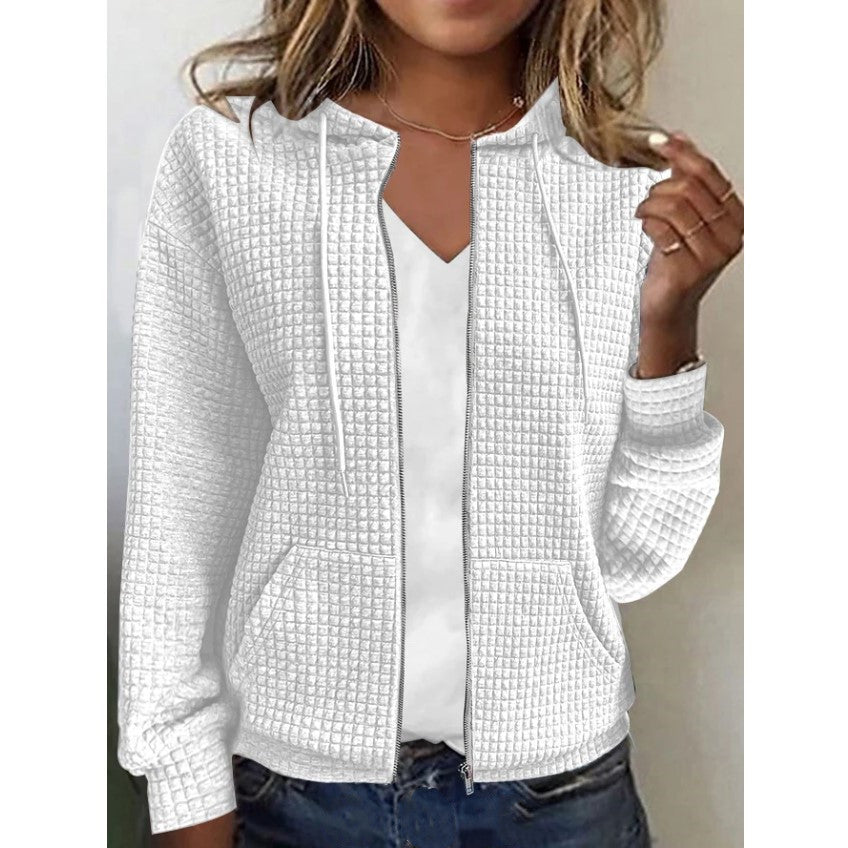 Andrea's™ | Stil Kapuzenjacke mit Reißverschluss