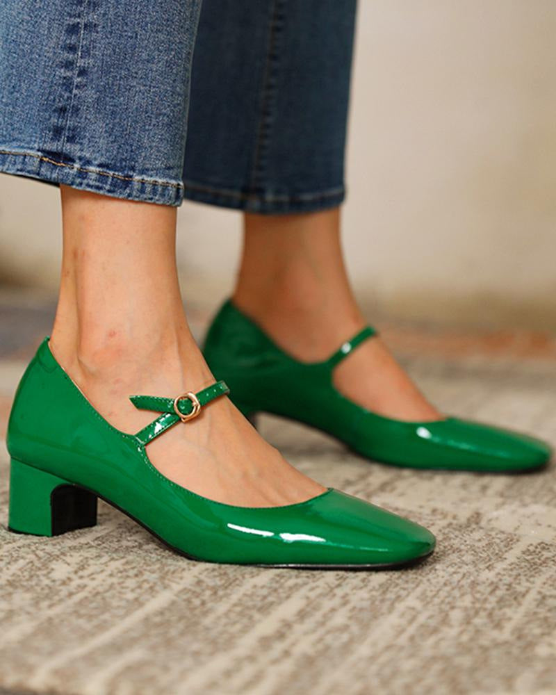 Andrea's™ | High Heels mit leuchtenden Lederriemen