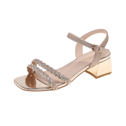 Elegante Andrea Serena Sandalen mit Absatz, inspiriert von Pinterest