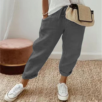 Andrea's™ | Leinenhose mit umgeschlagenem Saum