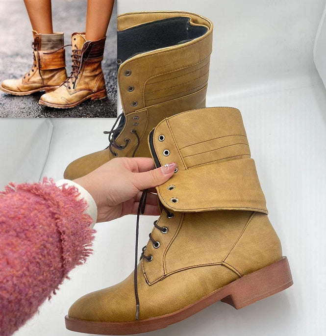 Andrea's™ | Martin-Stiefel mit Kreuzriemen
