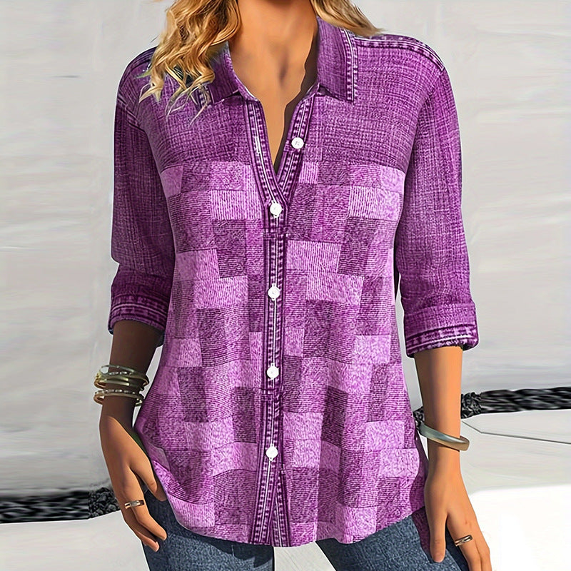 Andrea's™ | Damen Vintage-Jeansbluse