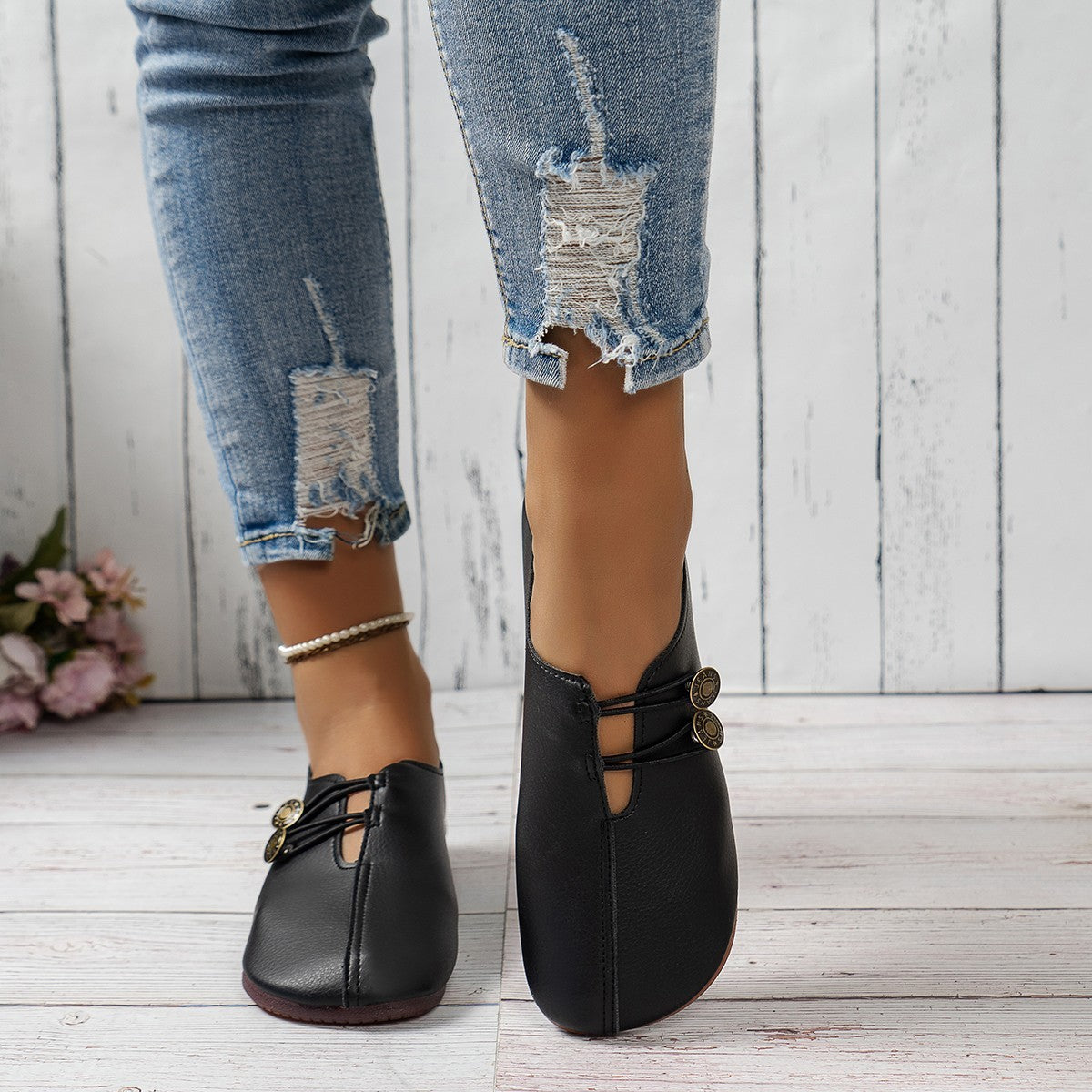 Andrea's™ | Lässige Slip-on Ballerinas mit eckiger Spitze