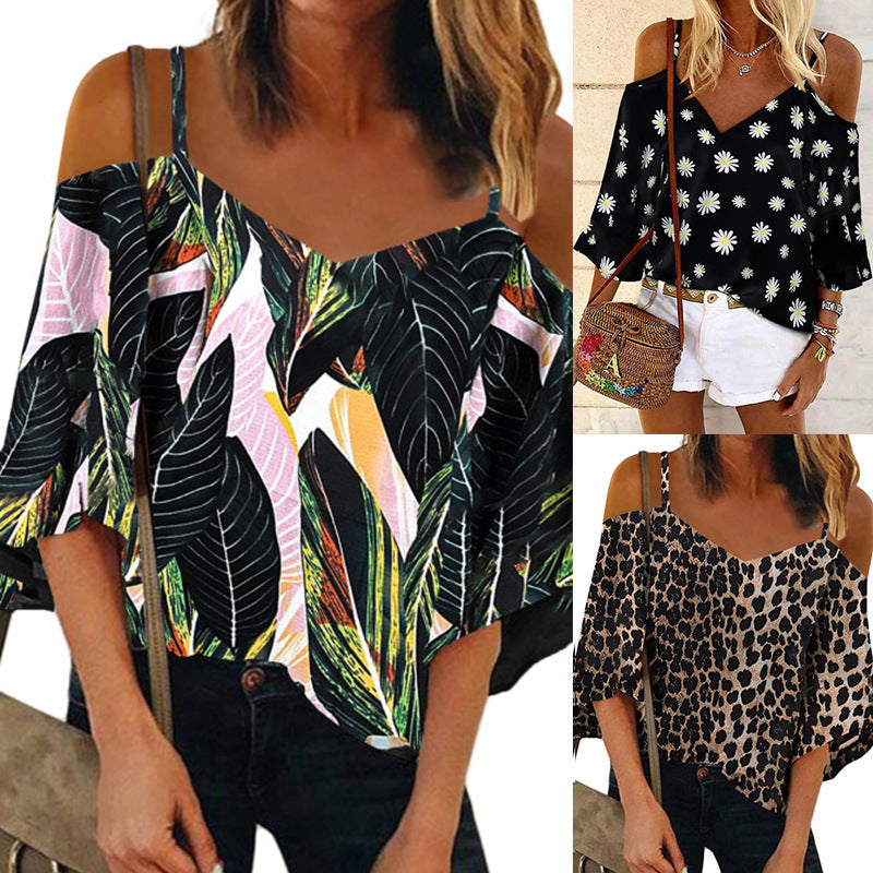 Chic Printed Chiffon Blouse Andrea Serena