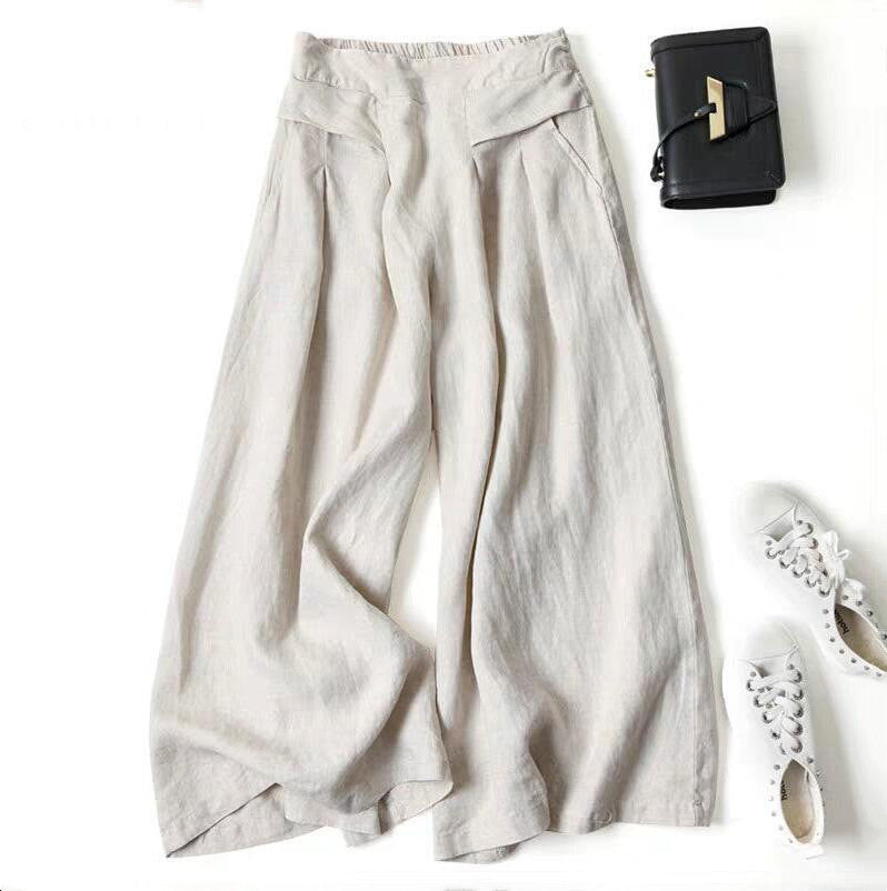 Andrea's™ | Weit geschnittene Leinenhose