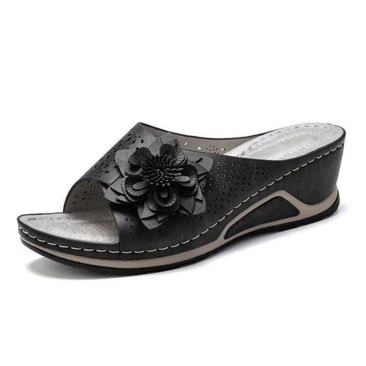 Andrea's™ | Retro Blumen-Sandalen mit Cut-Outs