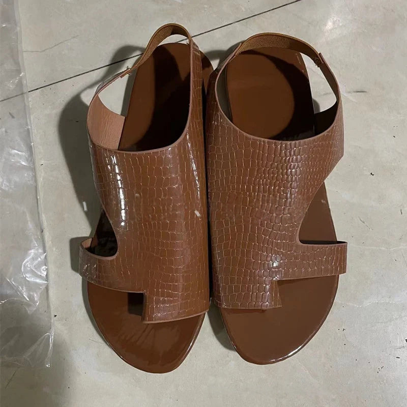 Andrea's™ | Damen Zehentrenner-Sandalen zum Hineinschlüpfen