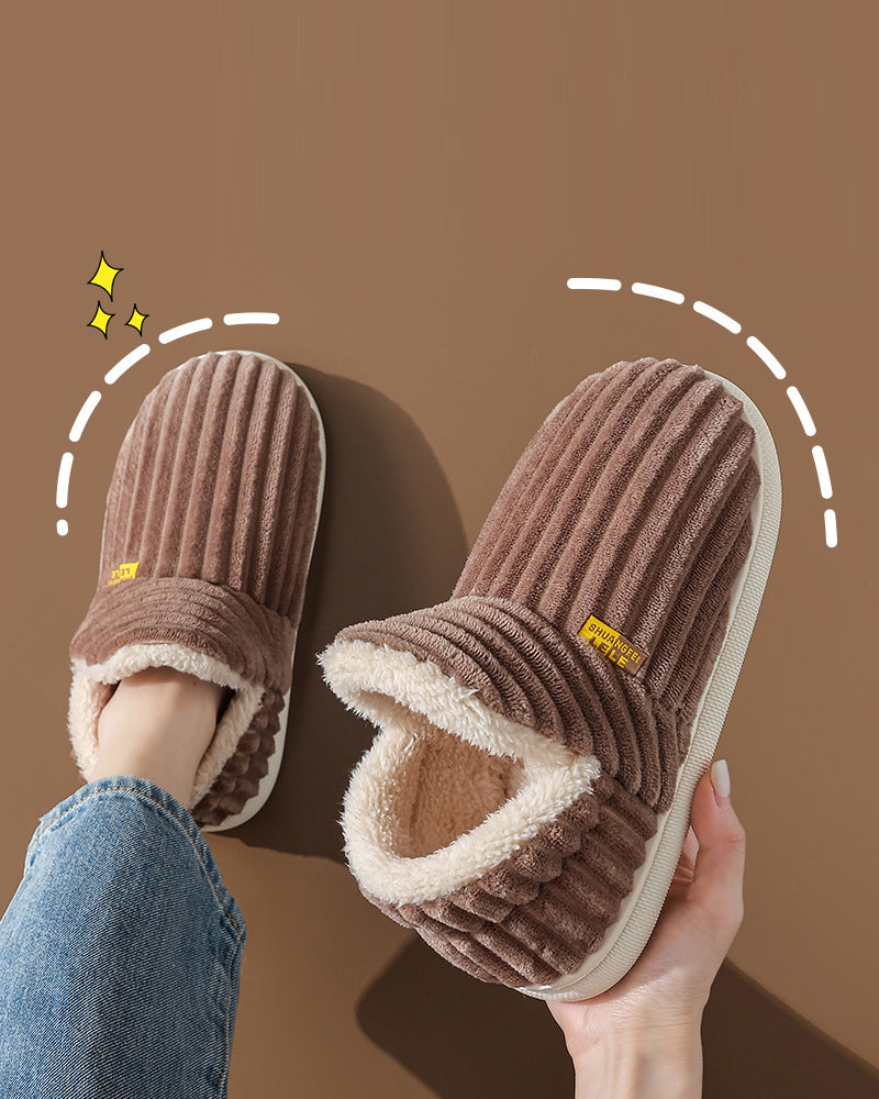 Andrea's™ | Warme, einfarbige, flache schuhe für zu hause