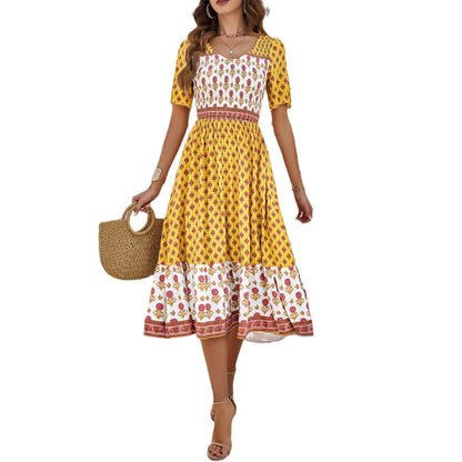 Sommerkleid von Andrea Serena im Boho-Stil mit Print