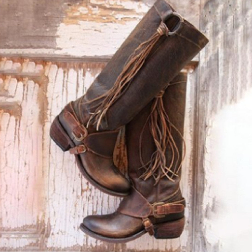 Andrea's™ | Koreanische Langschaft-Reitstiefel
