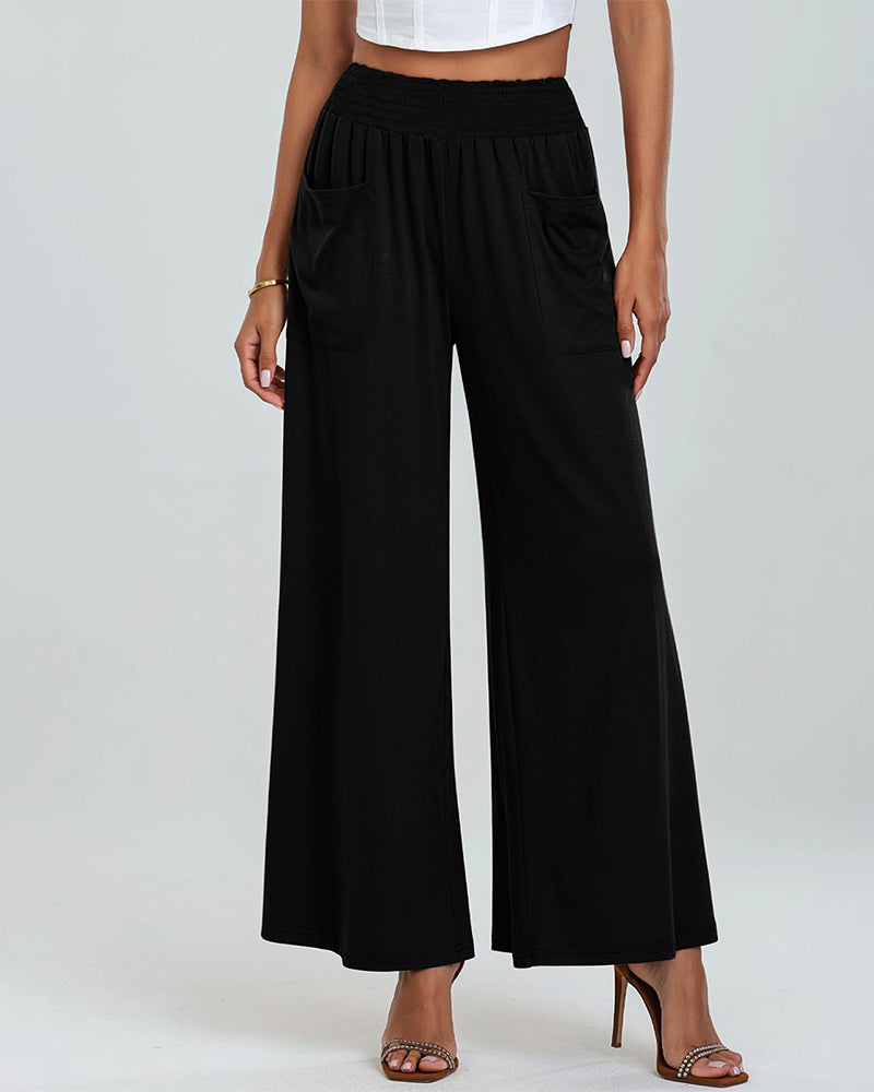 Andrea's™ | Hose Tasche Elastischer Bund Bootcut