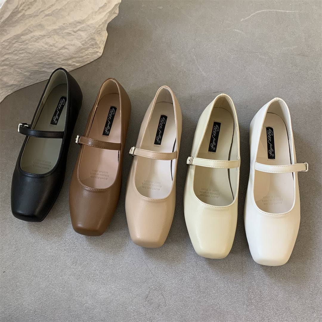 Elegante Andrea Serena Mary Janes mit niedrigem Absatz für jeden Tag