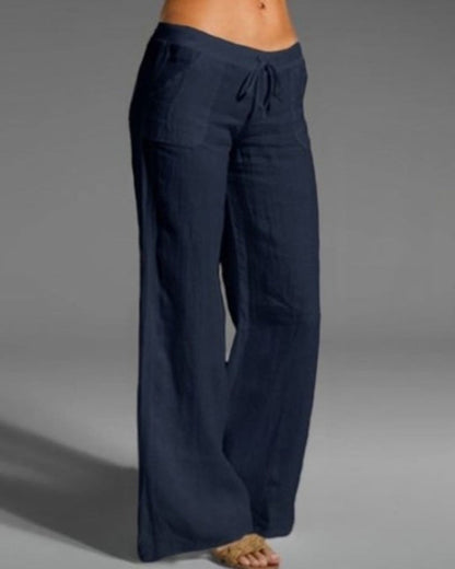 Andrea's™ | Schlichte hose mit weitem bein für damen