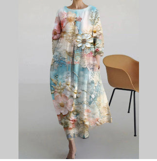 Andrea's™ | Bequemes geblümtes Sommer-Maxikleid