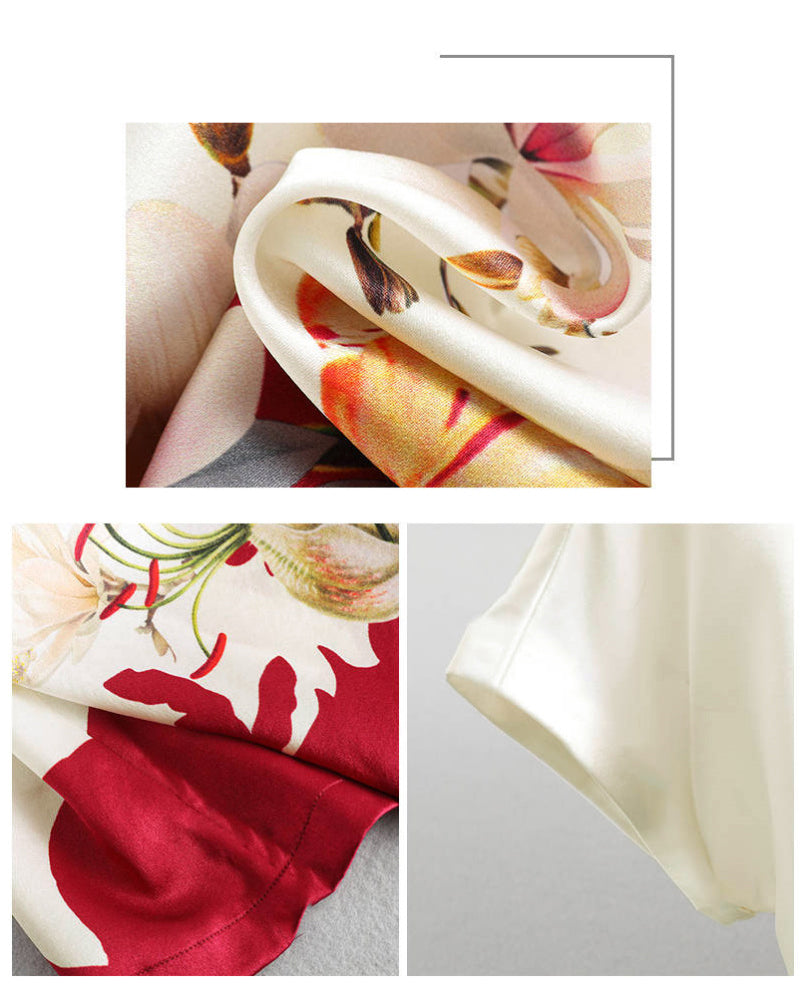 Andrea's™ | Bedrucktes Kurzarm-T-Shirt aus Eisseide