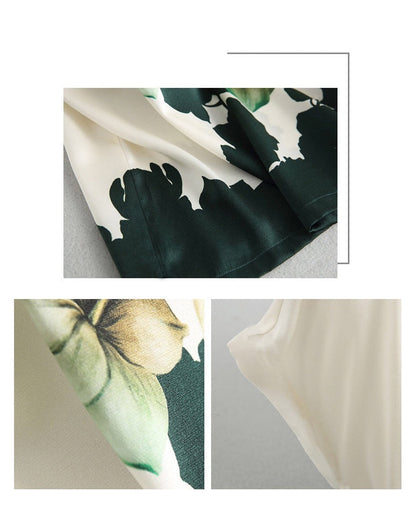 Andrea's™ | Bedrucktes Kurzarm-T-Shirt aus Eisseide