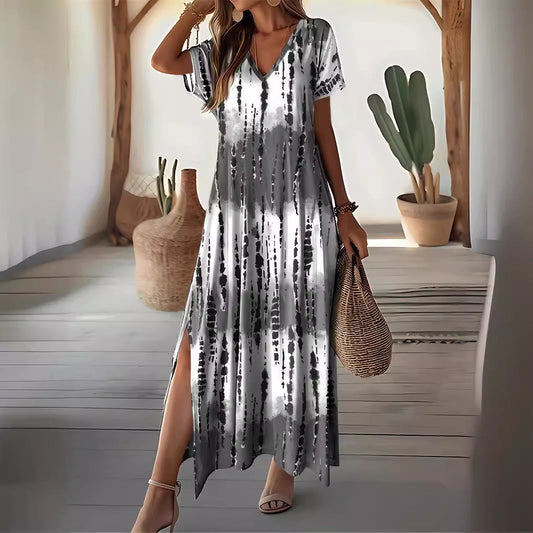 Chic Tie-Dye Maxi Dress Andrea Serena