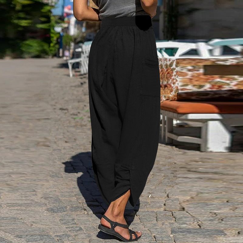 Lässige Andrea Serena Baumwoll-Freizeithose