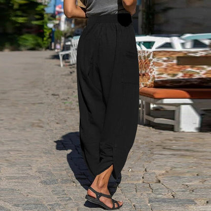 Lässige Andrea Serena Baumwoll-Freizeithose