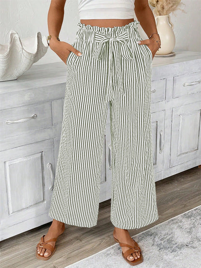 Gestreifte Hose mit geradem Bein von Andrea Serena