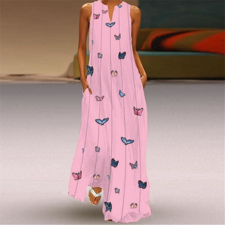Strahlendes Swingkleid mit V-Ausschnitt von Andrea Serena