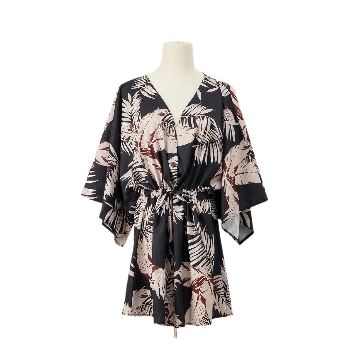 Sommerkleid mit Blättermuster von Andrea Serena
