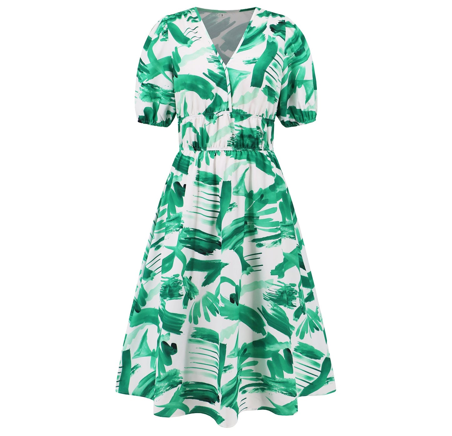 Bohemian Floral V-Ausschnitt Kleid von Andrea Serena