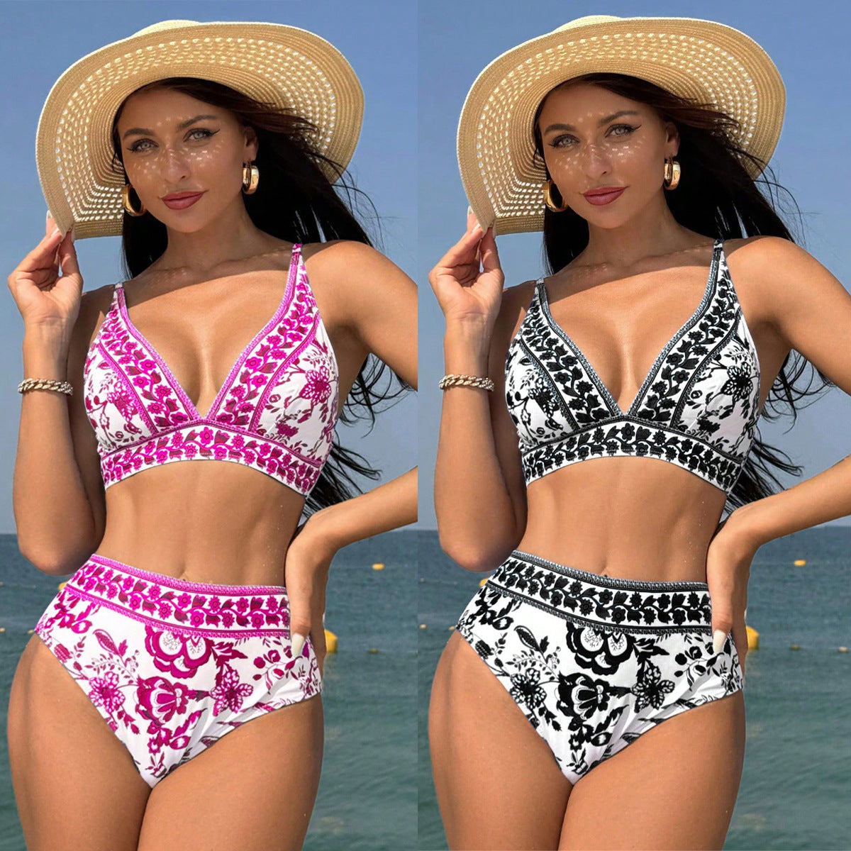 Pinterest-inspirierter Andrea Serena High Waist Bikini