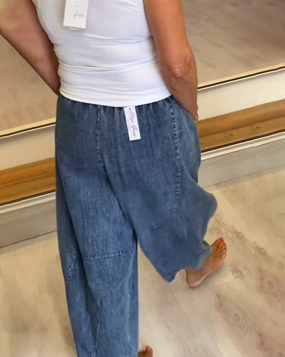 Andrea's™ | Jeans mit elastischem Bund im lässigen Stil