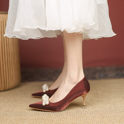 Elegante Andrea Serena Strass-Hochzeitsschuhe
