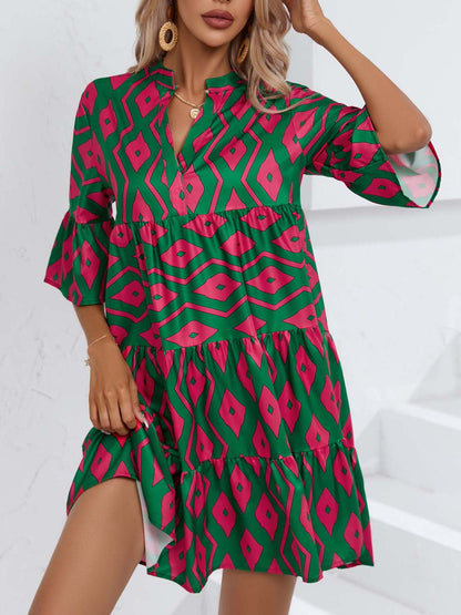 Boho-Sommerkleid mit V-Ausschnitt von Andrea Serena
