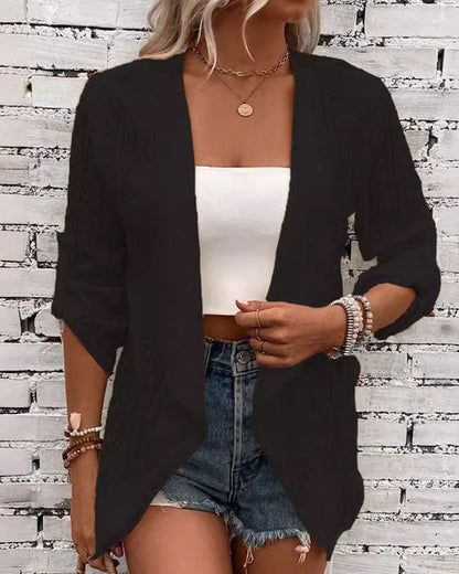 Andrea's™ | Einfache einfarbige elegante Strickjacke