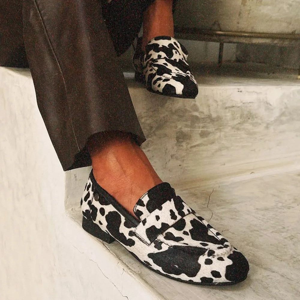 Cowprint Round-Toe Plus Shoes von Andrea Serena