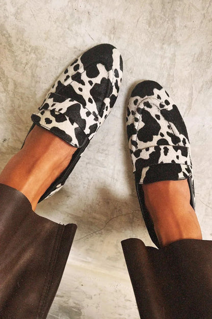 Cowprint Round-Toe Plus Shoes von Andrea Serena