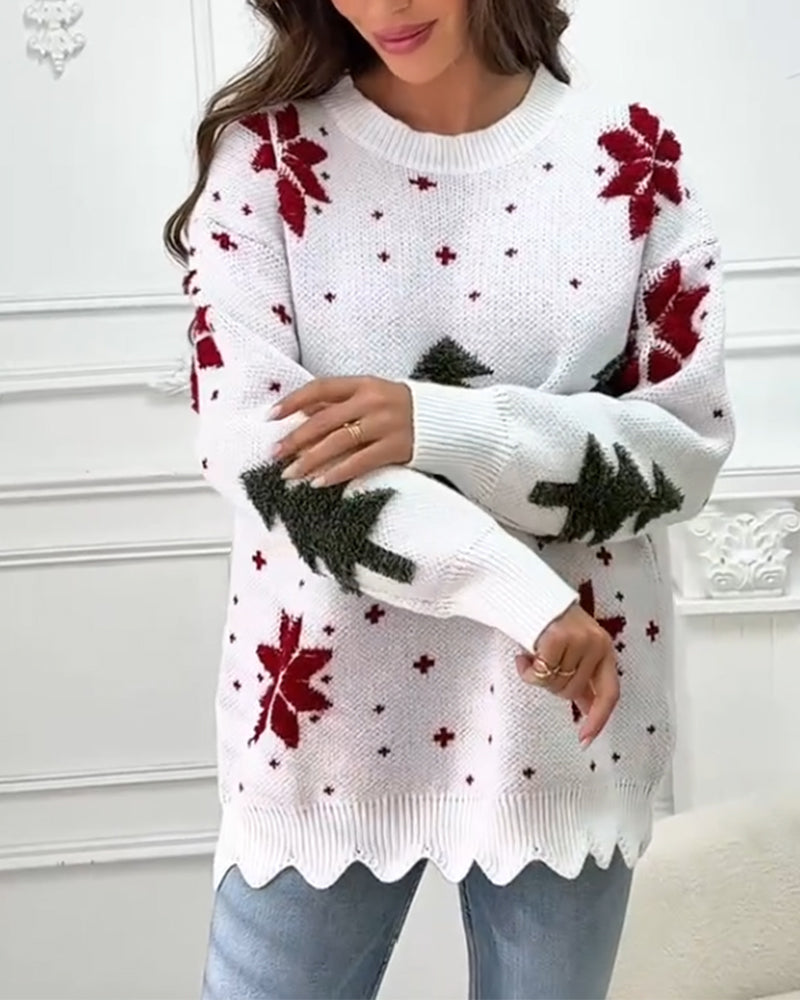 Andrea's™ | Pullover Weihnachtsbaum Design